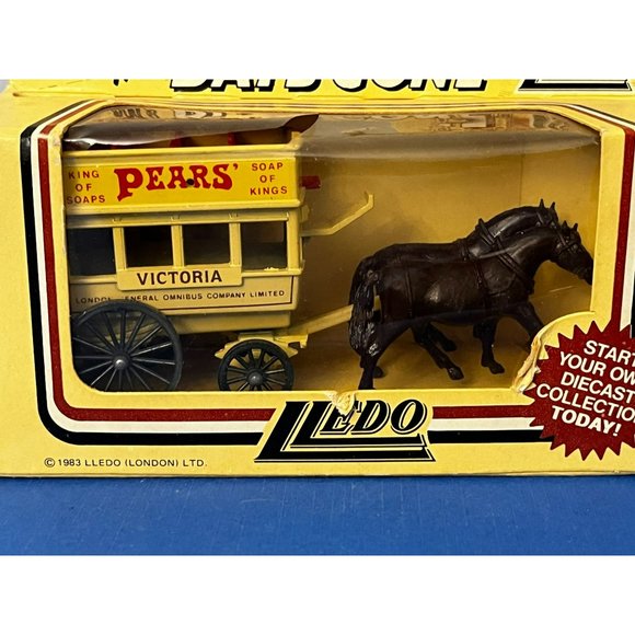 Vintage Lledo Days Gone Horse Drawn Bus in London Omnibus Livery - Victoria - Pe - Picture 2 of 9